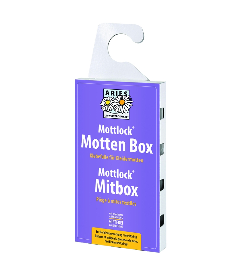 Piège à mites textiles naturel - Mottlock Mitbox - 1 piège - Aries