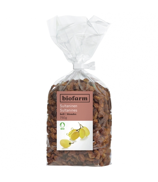 Raisins secs jaunes BIO - 750g - Biofarm