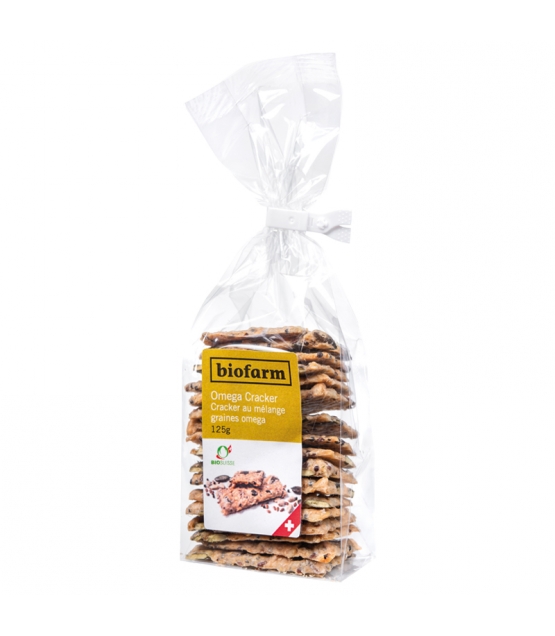 Cracker au mélange graines omega BIO - 125g - Biofarm