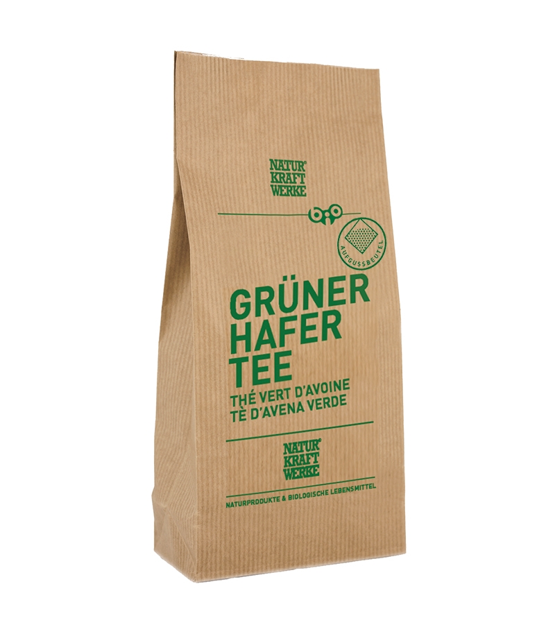 Grüner BIO-Hafertee - 40 Beutel - NaturKraftWerke Grüner BIO-Hafertee - 40 Beutel - NaturKraftWerke