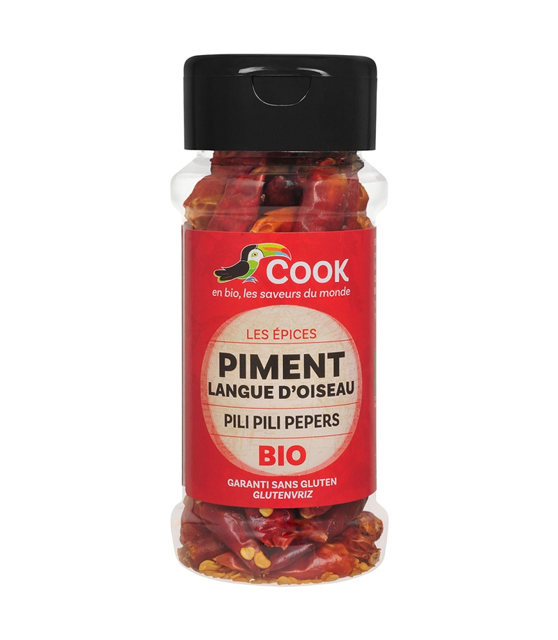 Piment langue d'oiseau entier BIO Cook 20g