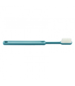 Brosse à dents en bioplastique à tête rechargeable Bleu lagon Medium Nylon - 1 pièce - Caliquo