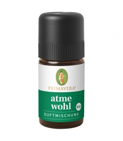 Synergie d'huiles essentielles Confort respiratoire BIO - 5ml - Primavera Synergie d'huiles essentielles Confort respiratoire BIO - 5ml - Primavera