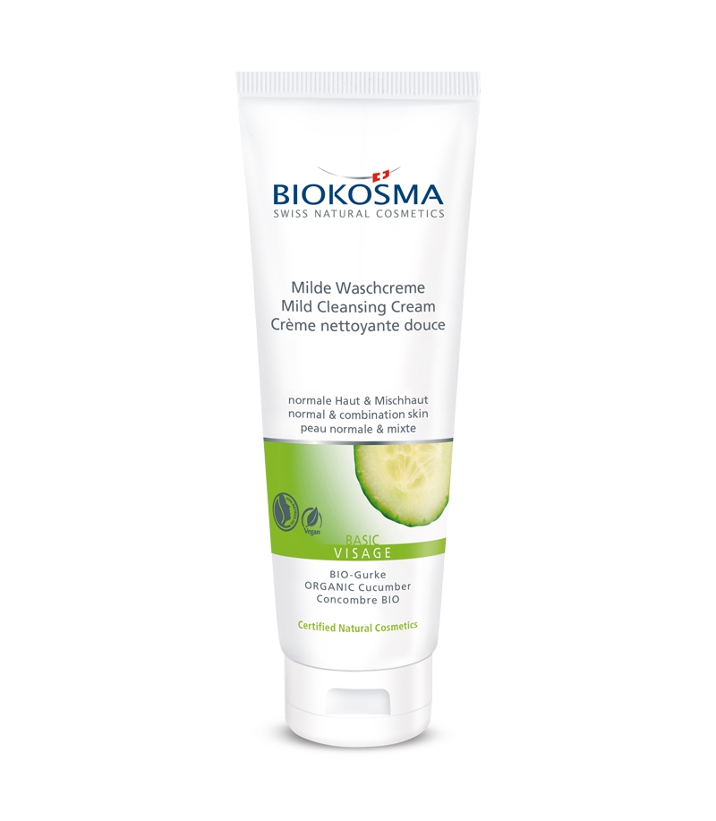Milde BIO-Waschcreme Gurke - 125ml - Biokosma Basic