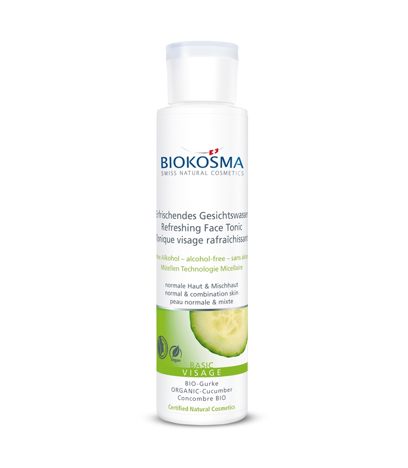 Tonique visage rafraîchissant BIO concombre - 150ml - Biokosma Basic Tonique visage rafraîchissant BIO concombre - 150ml - Biokosma Basic