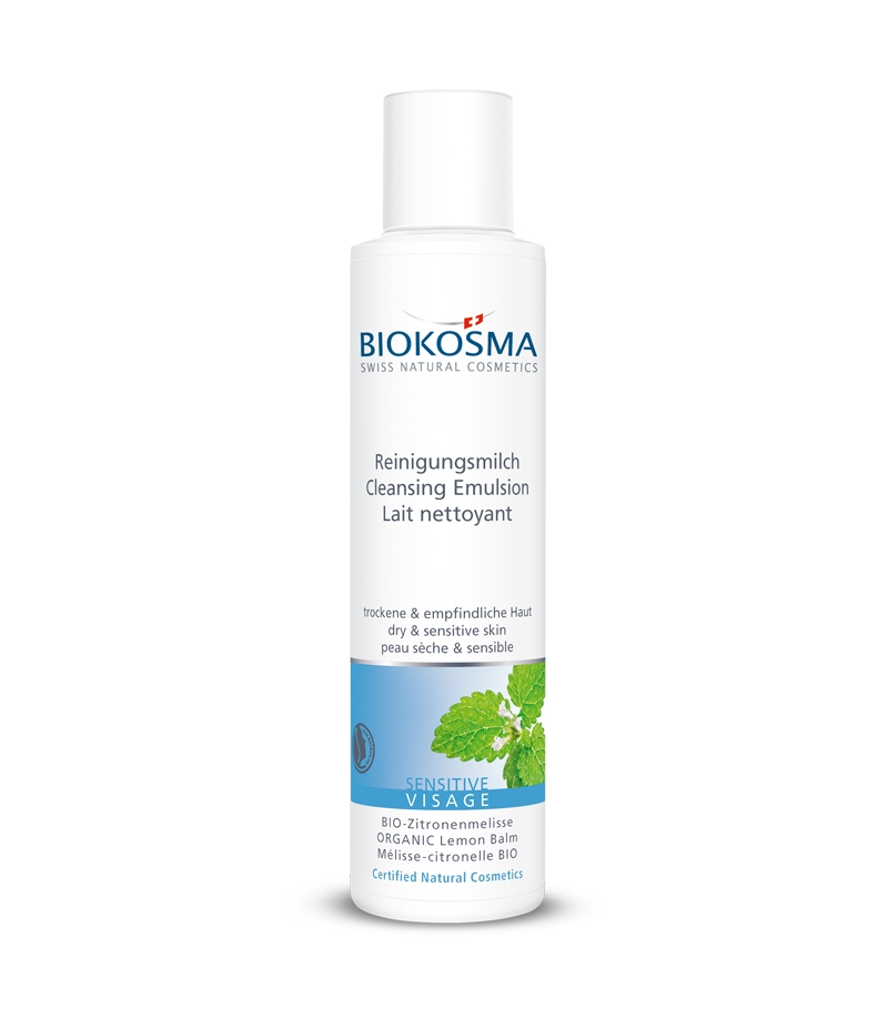 Lait nettoyant BIO mélisse & citronnelle - 150ml - Biokosma Sensitive Lait nettoyant BIO mélisse & citronnelle - 150ml - Biokosma Sensitive
