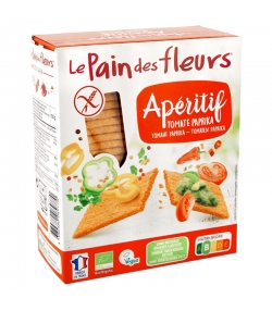 Knusprige Apéro Tomaten & Paprika BIO-Schnitten - 150g - Le pain des fleurs Knusprige Apéro Tomaten & Paprika BIO-Schnitten - 150g - Le pain des fleurs
