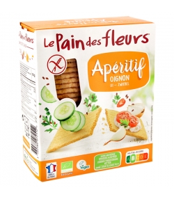 Knusprige Apéro Zwiebel BIO-Schnitten - 150g - Le pain des fleurs Knusprige Apéro Zwiebel BIO-Schnitten - 150g - Le pain des fleurs