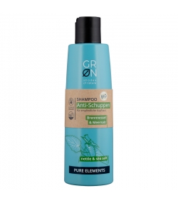 Shampooing anti-pelliculaire BIO ortie & sel marin - 250ml - GRN Pure Elements Shampooing anti-pelliculaire BIO ortie & sel marin - 250ml - GRN Pure Elements