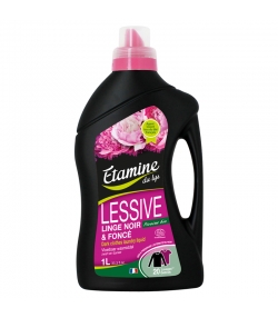 Lessive liquide linge noir & foncé écologique pivoine - 20 lavages - 1l - Etamine du Lys