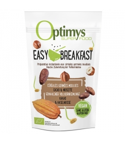 Easy Breakfast céréales germées moulues cacao & noisette BIO - 350g - Optimys Easy Breakfast céréales germées moulues cacao & noisette BIO - 350g - Optimys