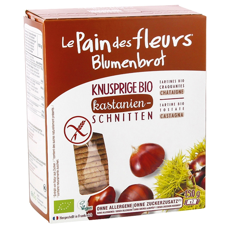 Tartines Craquantes A La Chataigne Bio 150g Le Pain Des Fleurs Tartines Craquantes A La Chataigne Bio 150g Le Pain Des Fleurs
