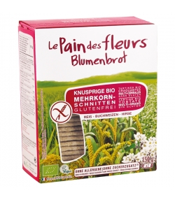 Reis, Buchweizen & Hirse BIO-Schnitten - 150g - Le pain des fleurs Reis, Buchweizen & Hirse BIO-Schnitten - 150g - Le pain des fleurs