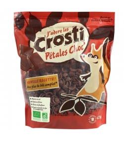 Knusprige BIO-Vollkorn Cerealien Schokoladengeschmack - 425g - Favrichon Crosti Knusprige BIO-Vollkorn Cerealien Schokoladengeschmack - 425g - Favrichon Crosti