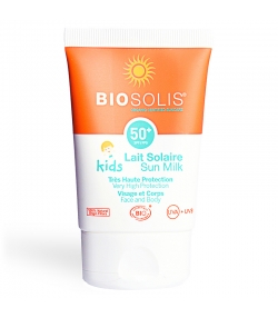 Baby & Kinder BIO-Sonnenmilch für Gesicht & Körper LSF 50+ Aloe Vera & Karanja - 50ml - Biosolis