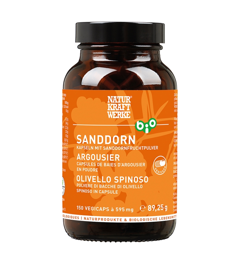 Argousier BIO 150 capsules à 595mg NaturKraftWerke