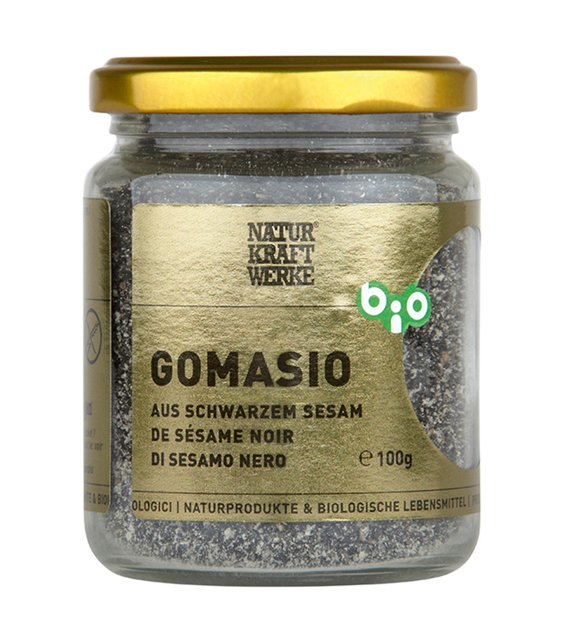 BIO-Gomasio aus schwarzem Sesam - 100g - NaturKraftWerke BIO-Gomasio aus schwarzem Sesam - 100g - NaturKraftWerke