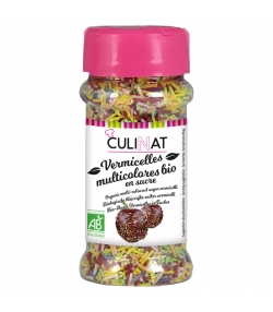 Vermicelles multicolores en sucre BIO - 60g - Culinat