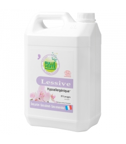 Lessive liquide hypoallergénique écologique sans parfum - 83 lavages - 5l - Bulle Verte