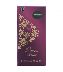 Peru BIO-Edelbitter-Schokolade 75% - 100g - Naturata