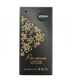 Chocolat noir 80% BIO Panama - 100g - Naturata