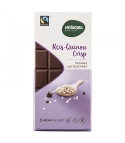 Chocolat spécial riz & quinoa soufflés BIO - 100g - Naturata