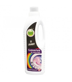 Lessive liquide écologique savon noir - 33 lavages - 1l - Bulle Verte