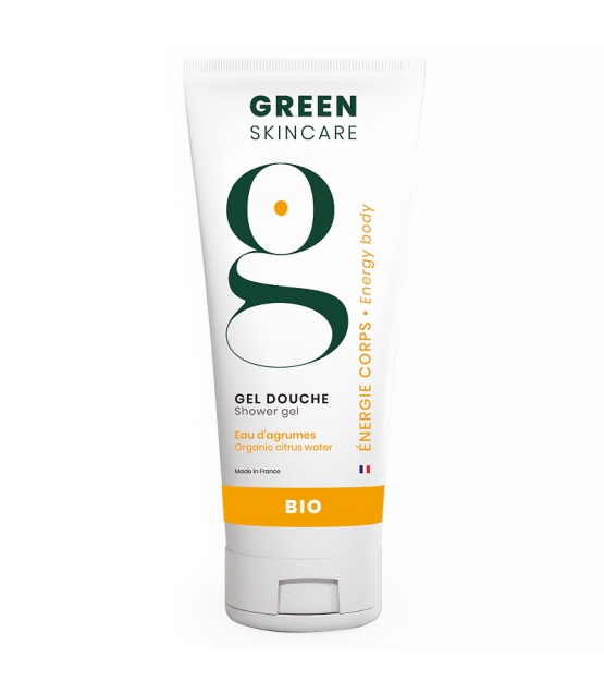 Gel douche BIO eaux d'agrumes - 200ml - Green Skincare Energie corps
