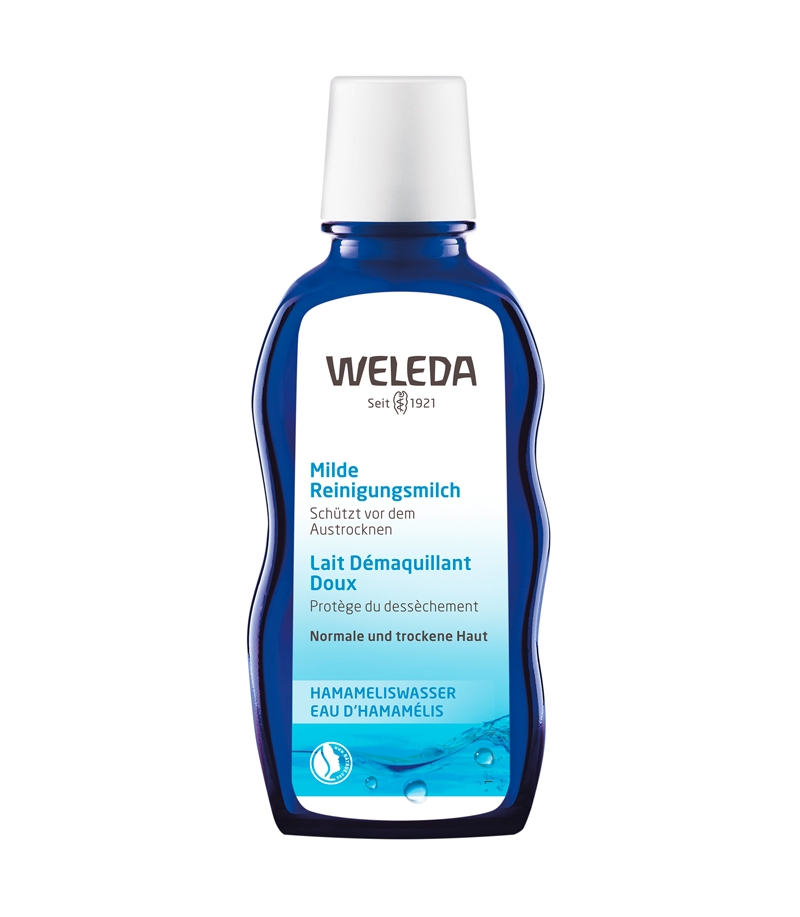 Lait démaquillant doux BIO hamamélis - 100ml - Weleda