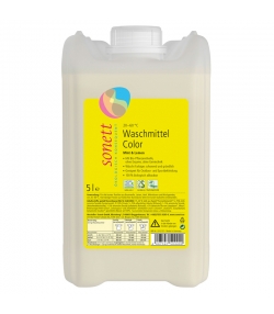 Lessive liquide écologique pour linge de couleur menthe & lemongrass - 70 lavages - 5l - Sonett﻿