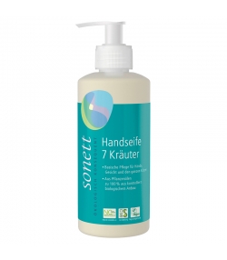 Ökologische flüssige Seife für Hände, Gesicht & Körper 7 Kräuter - 300ml - Sonett﻿