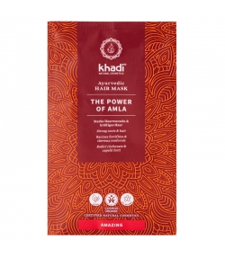 Masque capillaire ayurvédique racines fortifiées & cheveux renforcés BIO amla - 50g - Khadi Masque capillaire ayurvédique racines fortifiées & cheveux renforcés BIO amla - 50g - Khadi