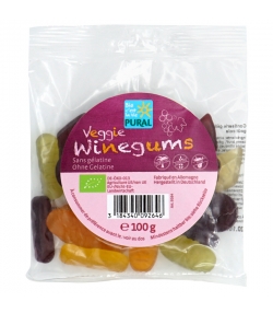 BIO-Veggie Winegums ohne Gelatine - Veggie Winegums - 100g - Pural