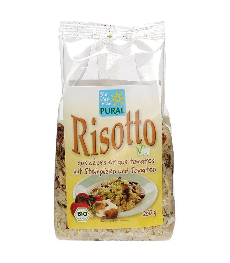 BIO-Risotto mit Steinpilzen & Tomaten - 250g - Pural