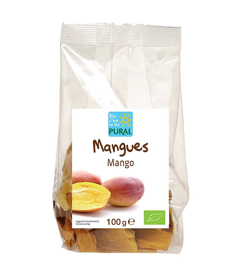 BIO-Mangostücke - 100g - Pural BIO-Mangostücke - 100g - Pural