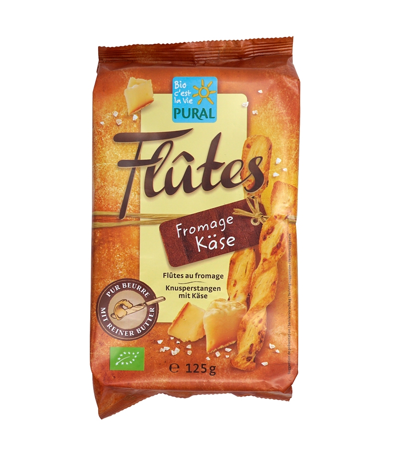 Flûtes au fromage BIO - 125g - Pural