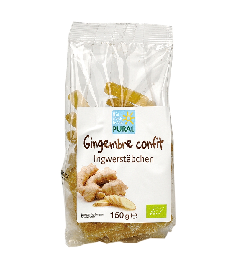 BIO-Ingwerstäbchen - 150g - Pural BIO-Ingwerstäbchen - 150g - Pural