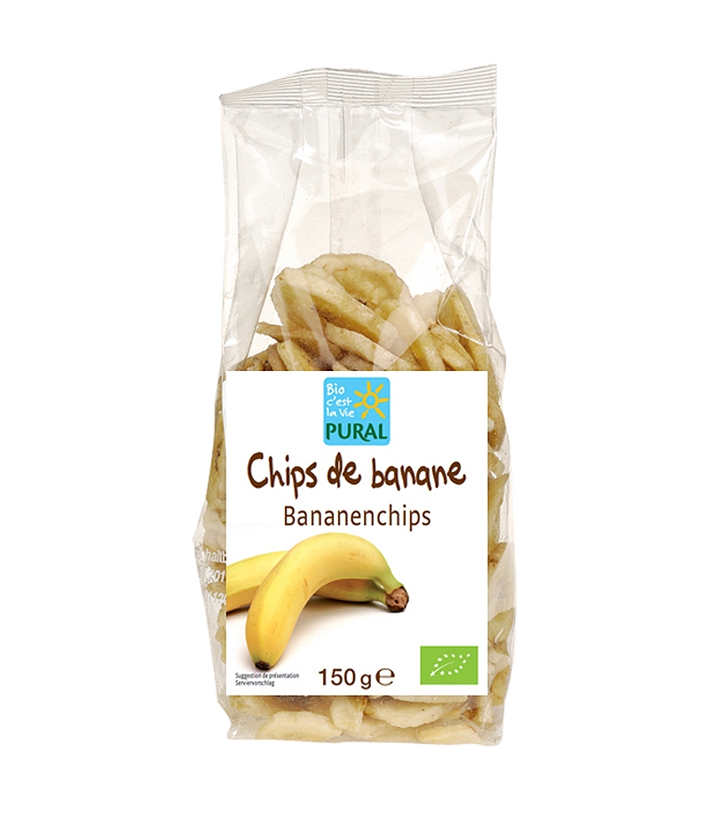 Chips de bananes séchées BIO - 150g - Pural