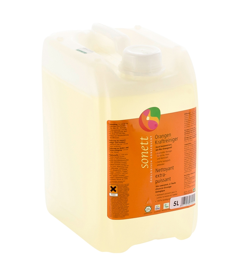 Ökologischer Kraftreiniger Orange - 5l - Sonett﻿