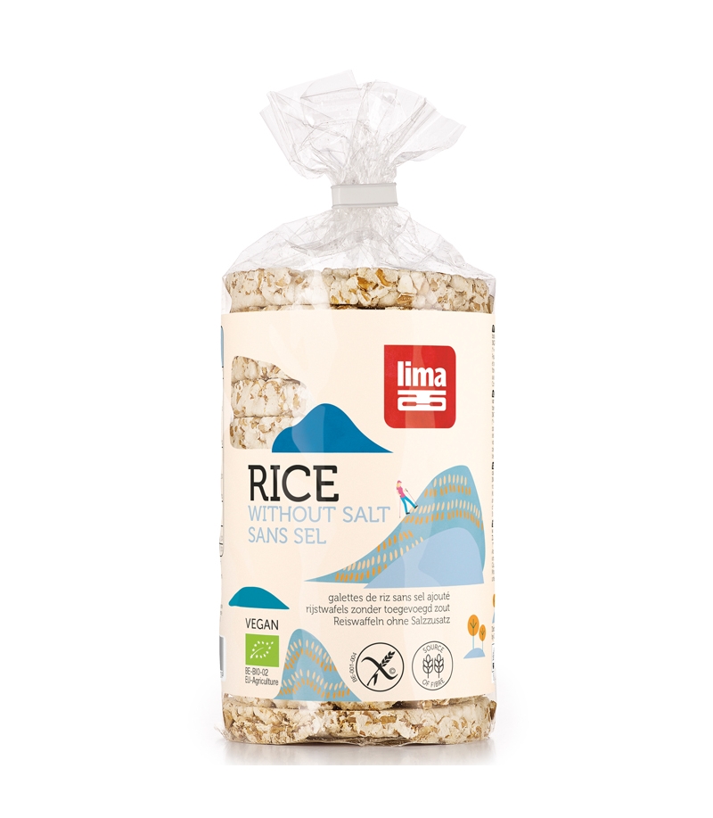 Galettes de riz très pauvres en sel BIO - 100g - Lima