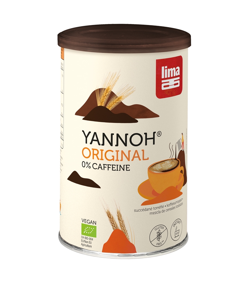 Boisson chaude à base de céréales torréfiées BIO - Yannoh Instant - 250g - Lima