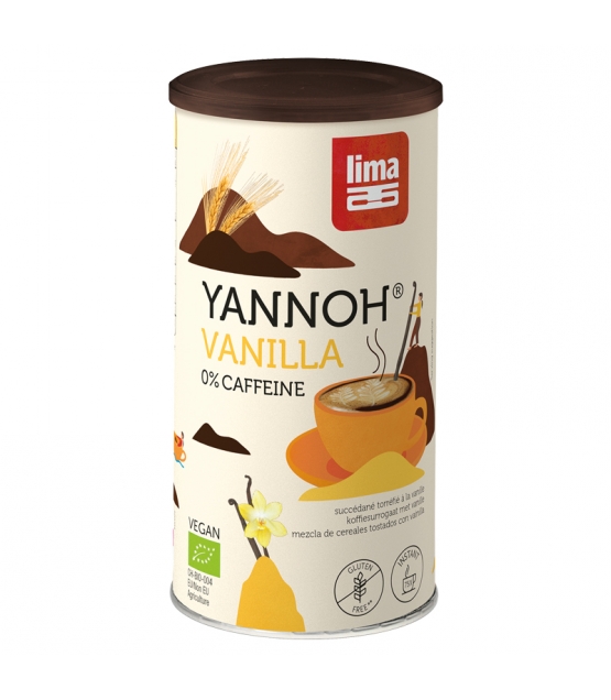 Boisson chaude à base de céréales torréfiées & vanille BIO - Yannoh Instant Vanille - 150g - Lima