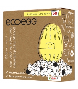 Recharge de granulés pour l'oeuf de lessive écologique sans parfum - 50 lavages - 1 pièce - EcoEgg Recharge de granulés pour l'oeuf de lessive écologique sans parfum - 50 lavages - 1 pièce - EcoEgg