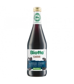 Jus de cassis avec extrait d'infusion & jus d'agave BIO - 500ml - Biotta