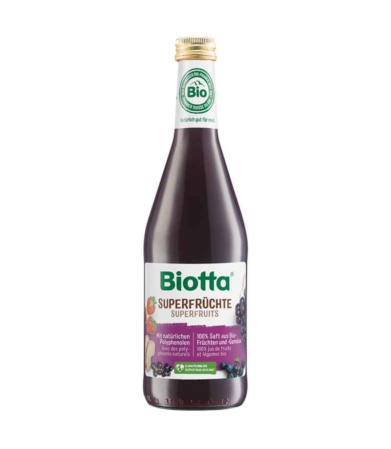 Jus de fruits, légumes & baies BIO - Superfruits - 500ml - Biotta