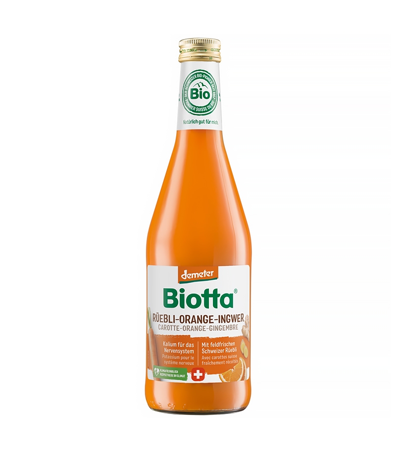 Jus de carotte, orange & gingembre BIO - 500ml - Biotta