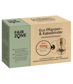 Attaches écolos de plantes et de cables en caoutchouc naturel - 100g - Fair Zone Attaches écolos de plantes et de cables en caoutchouc naturel - 100g - Fair Zone