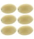 6 savons rotatifs blancs naturels amande douce - 6x290g - Provendi