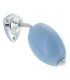 Savon rotatif bleu-violet lavande avec porte-savon chrome - 290g - Provendi