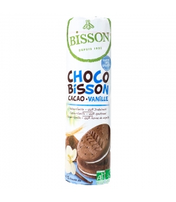 Biscuits fourrés ronds épeautre, cacao & vanille BIO - 300g - Bisson Biscuits fourrés ronds épeautre, cacao & vanille BIO - 300g - Bisson